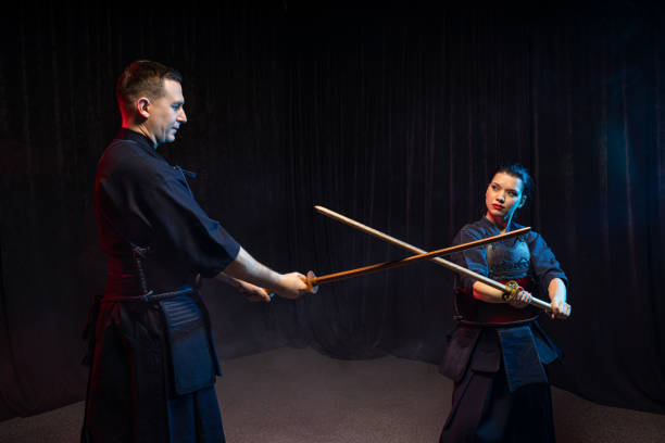 istock young student learn how to fight with Kendo Sword 1225554913