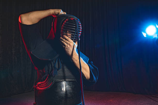 istock kendo fighter before wearing all outfit 1225555812