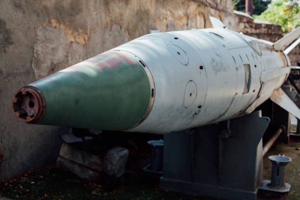 istock the old Soviet missile weapons of Russia 1225560566