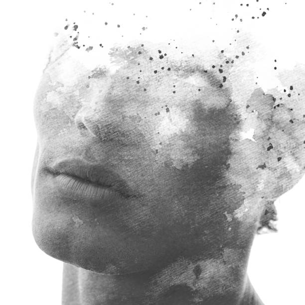 istock Paintography. A portrait combined with a painting 1225563017