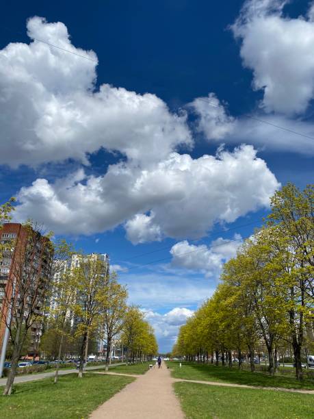 istock Blue sky in the city 1225565887