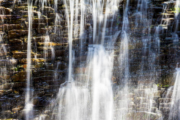 waterfall from a stream stock photo