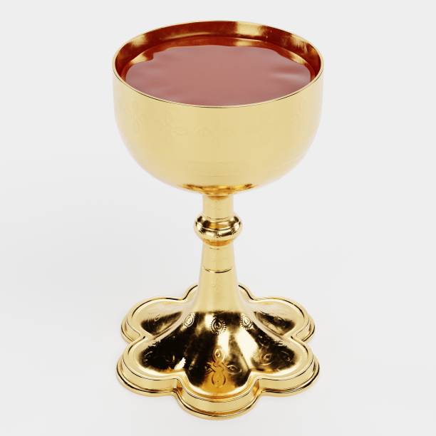 istock Realistic 3d Render of Gold Chalice 1225578305