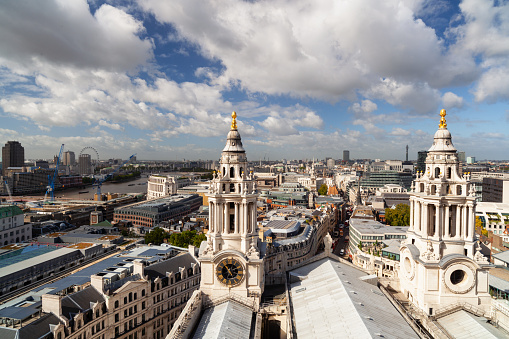 The spectacular view from St Paul's Cathedral in London