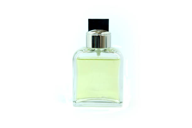 istock Perfume glass bottle isolated on a white background 1225586836