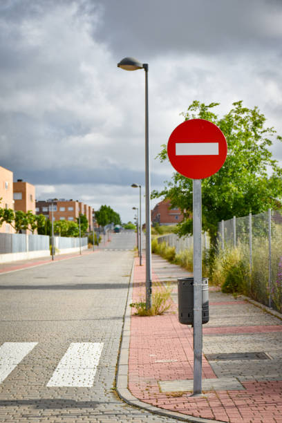 istock traffic signal with indication of prohibition, stop or caution 1225590968
