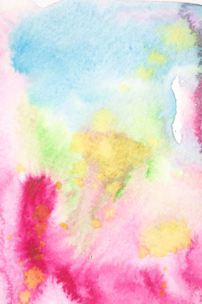 istock Abstract Vibrant Watercolour Splashes and Paint for Writing Over the Top or a Background 1225592638
