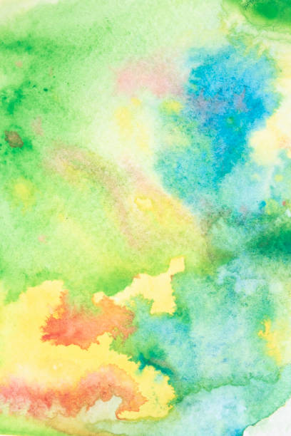 istock Abstract Vibrant Watercolour Splashes and Paint for Writing Over the Top or a Background 1225592721