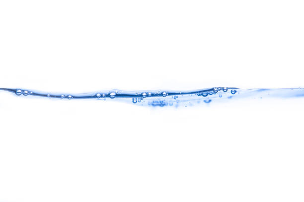 istock the water splash and air bubbles on white background,Isolate picture. 1225594231