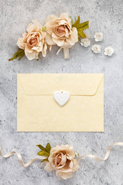 istock Blank greeting card for wedding day. 1225594249