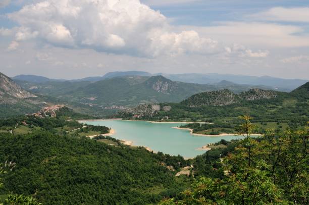 istock Castel San Vincenzo, Isernia, Molise. The lake. 1225599996