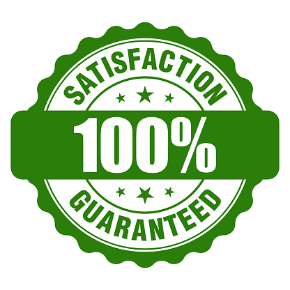 100% SATISFACTION GUARANTEED badge will help the customer to understand that this product is well made and it will definitely meet their high expectation of usage.