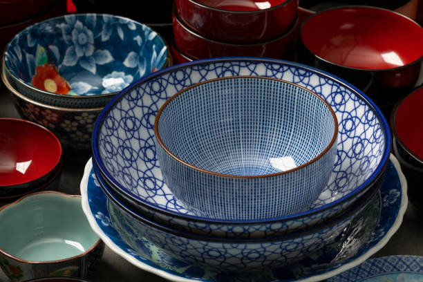 istock Collection of Japanese bowls 1225603825