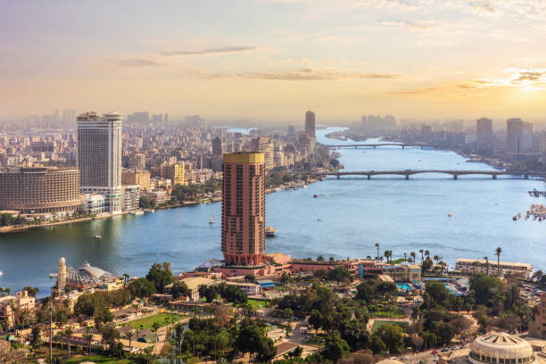 istock Cairo city downtown view at sunset, Egypt 1225603865