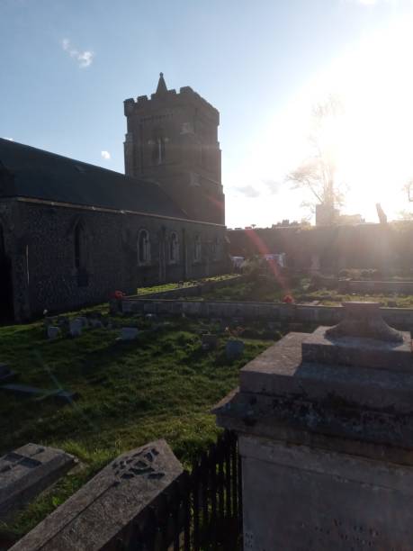 istock Church with Stain glass windows England 1225604568