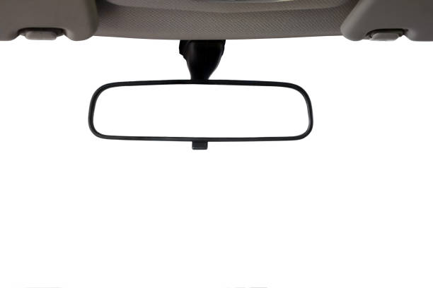 istock Car Rear view mirror isolated with clipping path for creative landscape montage 1225604586