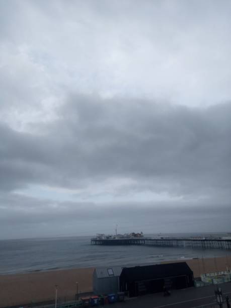 istock Brighton Pier and Pebble Beach with Sea during Lockdown 1225605281