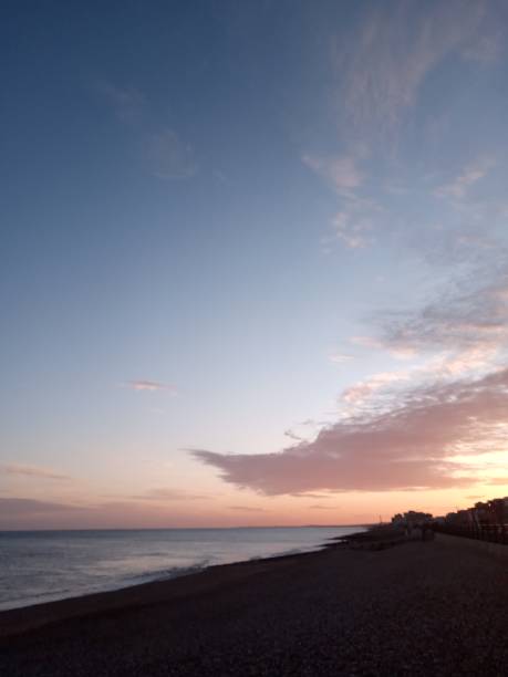istock Brighton Pebble Beach with Sea during Lockdown 1225606055