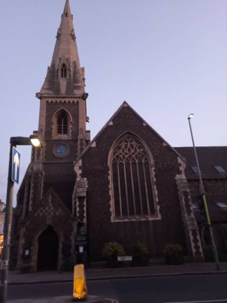 istock Church with Stain glass windows England 1225607245