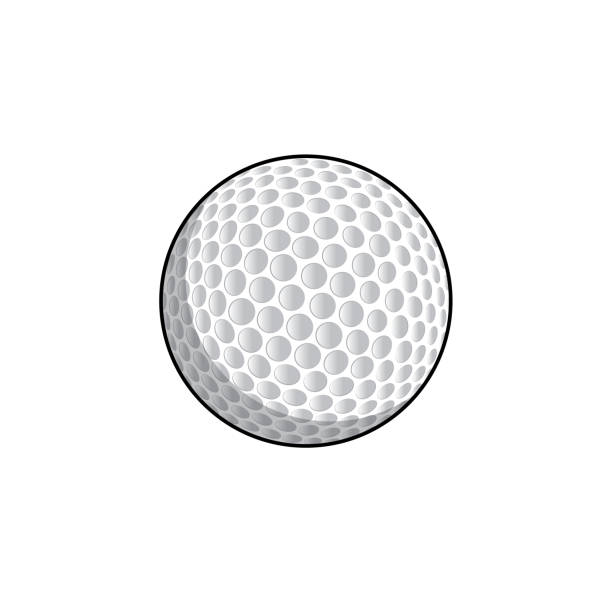 Golf Ball Illustration In A White Background For Assembly Or Creates  Teaching Material For Mothers Who Do Homeschool And Teachers Who Find  Pictures For Teaching Materials Such As Flashcards Or Childrens Books