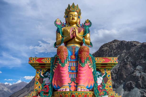 istock Statue of Buddha Image in Ladakh,India 1225610118