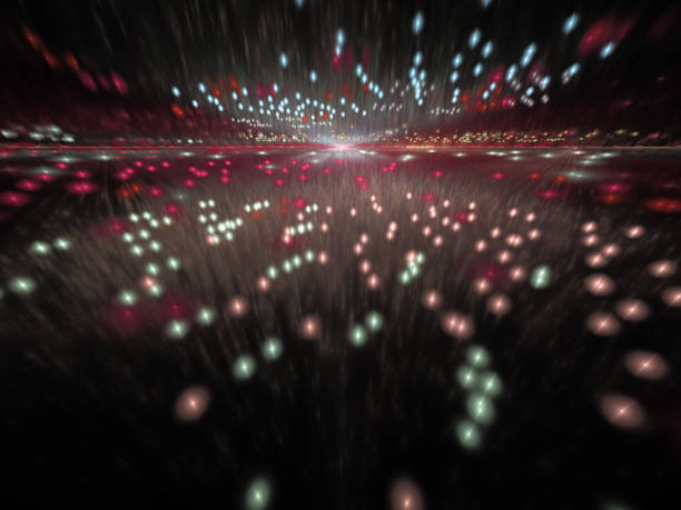 istock Many lights extending into the distance. 1225611928