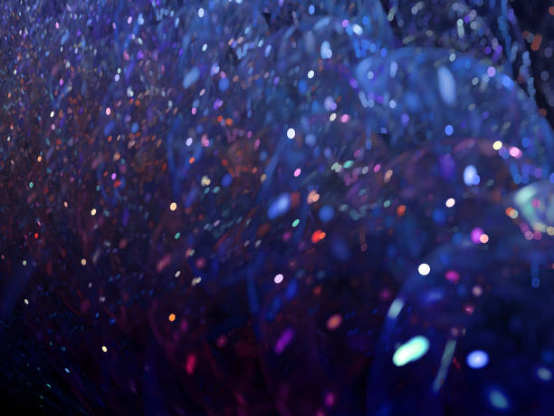 istock Bright shiny colorful background closeup - Tinsel and sparkles closeup. 1225611969