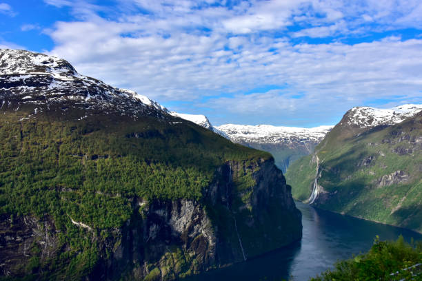 istock Fjord and waterfalls in Norway 1225619311