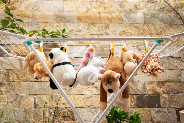 istock stuffed animals drying on the clothesline 1225622045