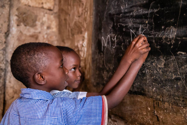 istock African children are learning English language, orphanage in Kenya 1225626190