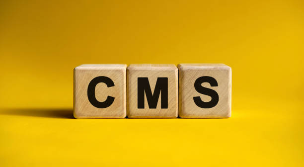 istock CMS text on a yellow background on wooden cubes 1225628436