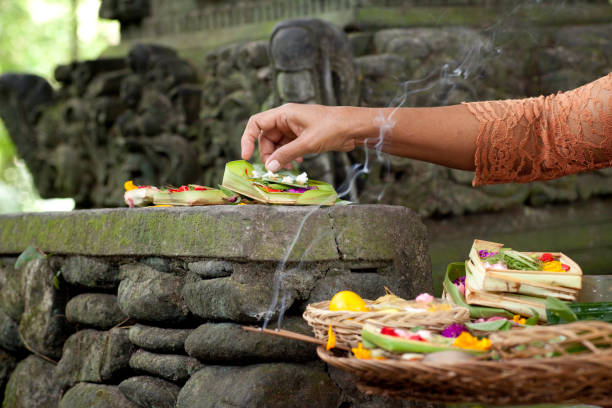 istock Hindu offering in Bali 1225636725