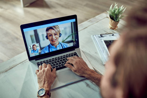 istock Online appointment with a doctor! 1225639887