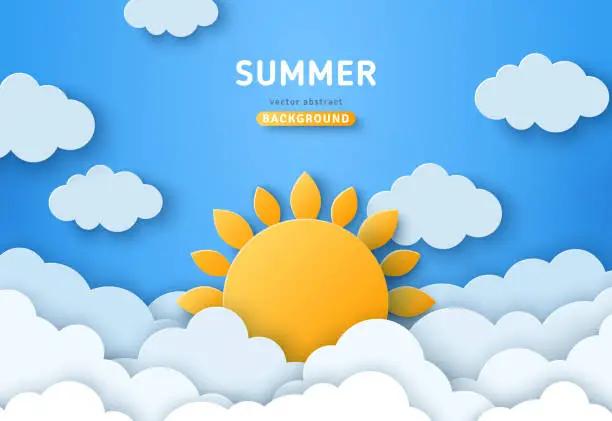 Vector illustration of Summer day banner
