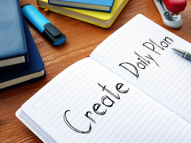 istock Create a Daily Plan is shown on the business photo 1225640242