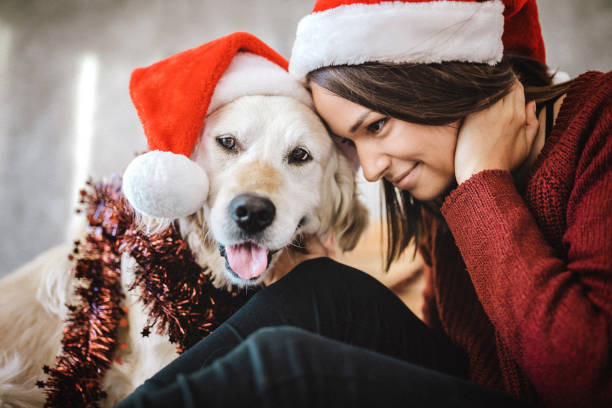 istock Christmas with my four-legged friend 1225642836