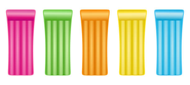 istock set of colorful inflatable mattresses 1225644648