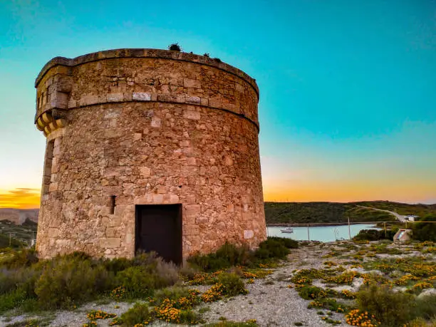 Old watchtower of the Mola de Mahón