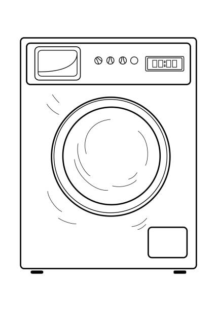 2,200+ Washing Machine Drawing Stock Photos, Pictures & Royalty-Free ...
