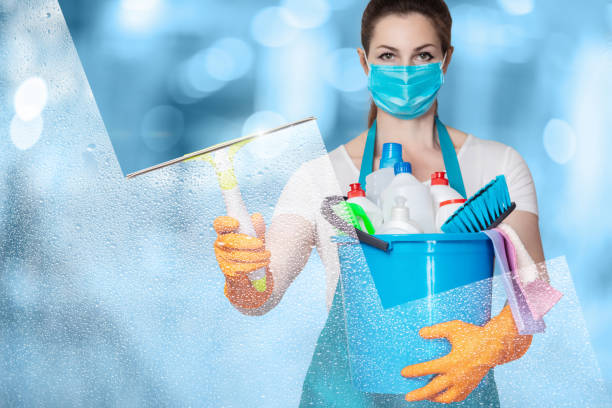 istock The concept of window cleaning services. 1225647524