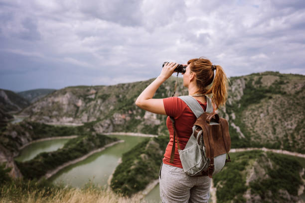 istock Exploring nature from the top of the hill 1225647732