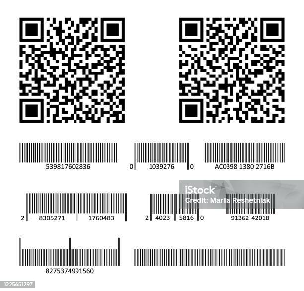 Vector Code Bar For Design Product Scan Barcode For Packaging Element ...