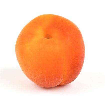 Close-up of a yellow-red apricot