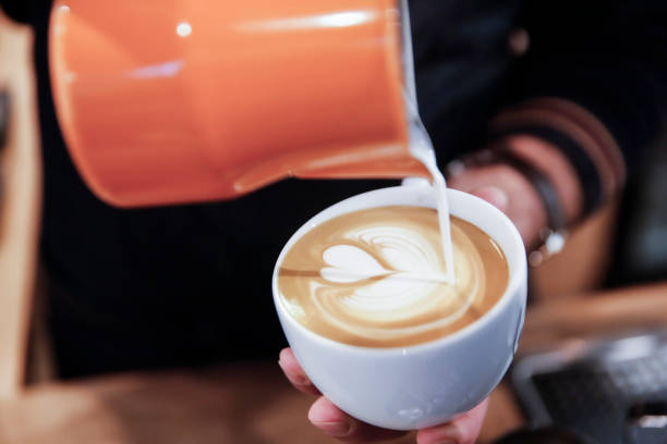 istock Latte art with barista 1225653838