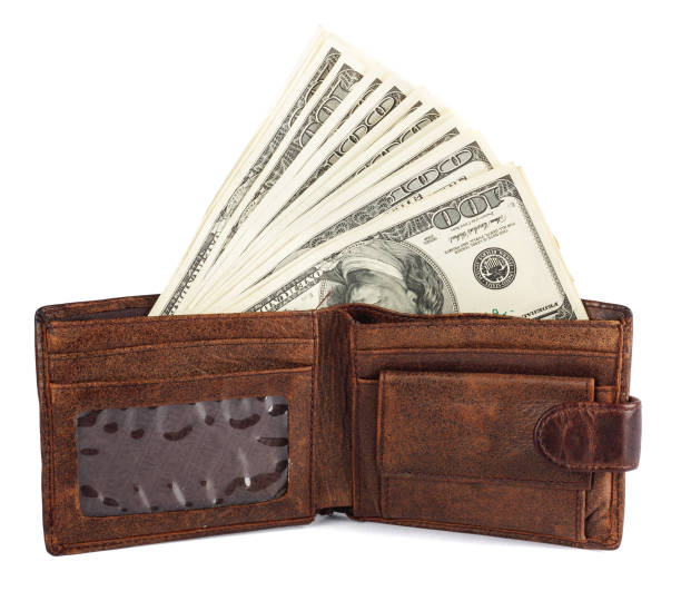 istock money and portmane on the isolated background 1225660426