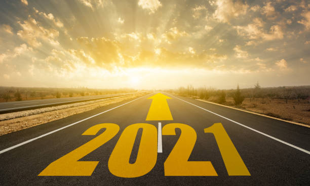 istock 2021 written on highway road 1225660671