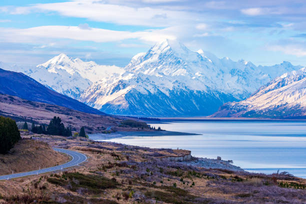 istock Aoraki Sunset Over Lake Pukaki 1225664836