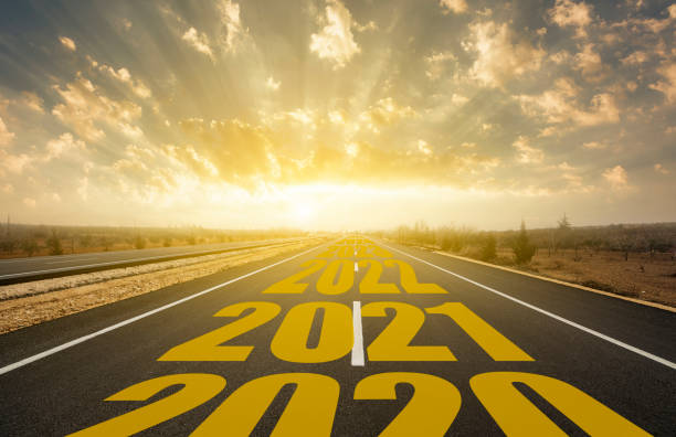 istock 2021 written on highway road 1225667564