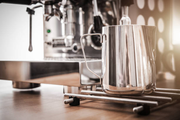 istock Barista Coffee Machine With Accessories. 1225668132