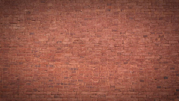 istock Full frame image of the old painted red brick wall 1225668419